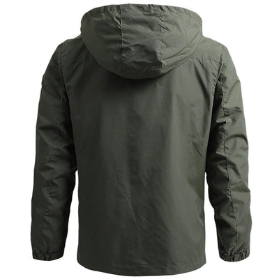 Windbreaker Men Tactical Jacket Waterproof Outdoor Hooded Coat Sports Military European Size S-5XL Field Climbing Thin Outwear - MAGUSTA BEAUTY