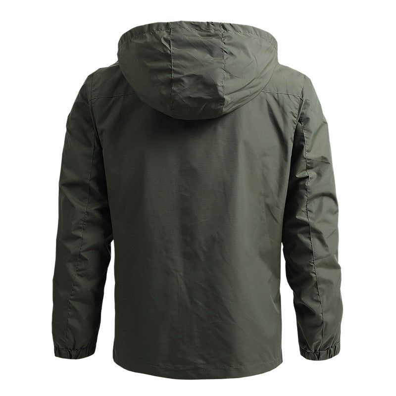 Windbreaker Men Tactical Jacket Waterproof Outdoor Hooded Coat Sports Military European Size S-5XL Field Climbing Thin Outwear - MAGUSTA BEAUTY