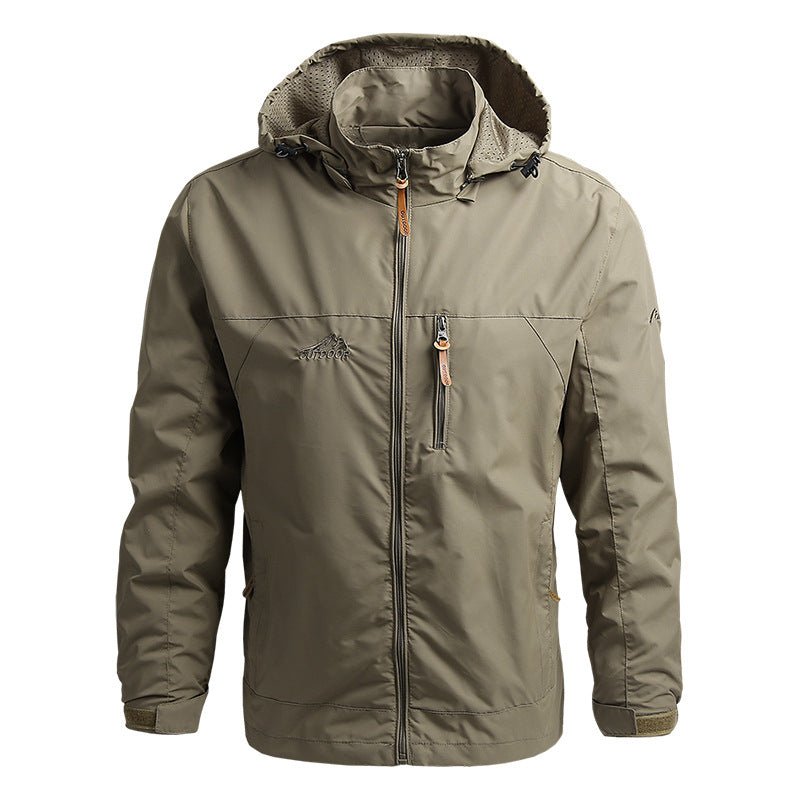 Windbreaker Men Tactical Jacket Waterproof Outdoor Hooded Coat Sports Military European Size S-5XL Field Climbing Thin Outwear - MAGUSTA BEAUTY