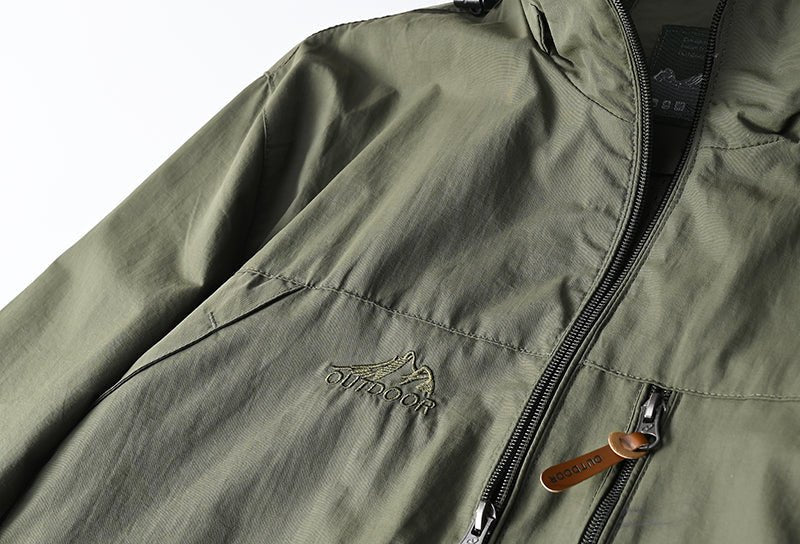 Windbreaker Men Tactical Jacket Waterproof Outdoor Hooded Coat Sports Military European Size S-5XL Field Climbing Thin Outwear - MAGUSTA BEAUTY