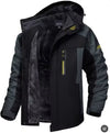 Winter Hooded Jacket Fashion Casual Warm Fleece Coat Windproof Rainproof Parka Windbreaker Men's Top - MAGUSTA BEAUTY