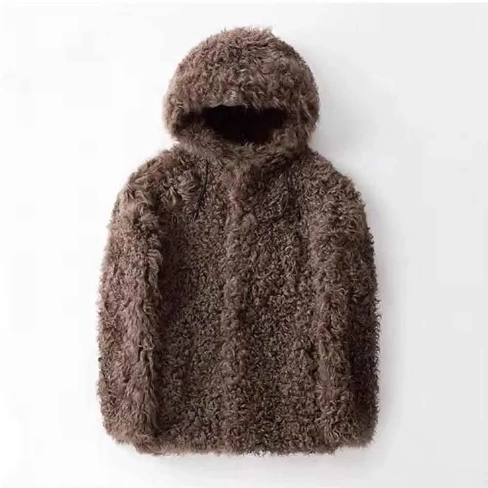 Winter New Men's Solid Color Faux Fur Long-Sleeved Jacket Korean Retro Fashion Trend Street Casual Loose Simple Niche Men's Top - MAGUSTA BEAUTY
