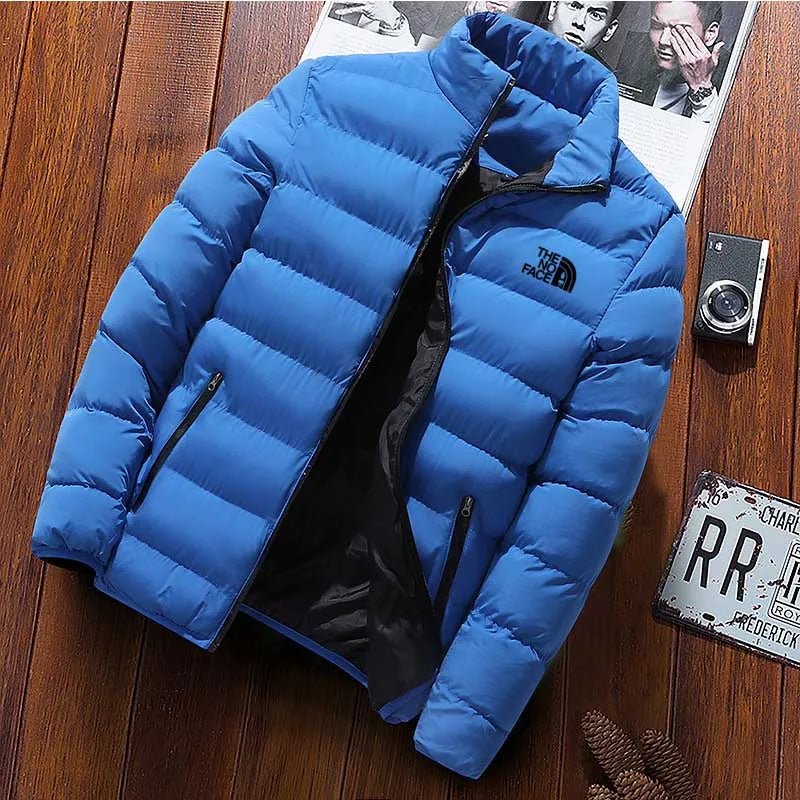 Winter New Thick Men Warm Parka Jackets Casual Men's Outwear Coats Solid Stand Collar Male Windbreak Cotton Padded Down Jacket - MAGUSTA BEAUTY