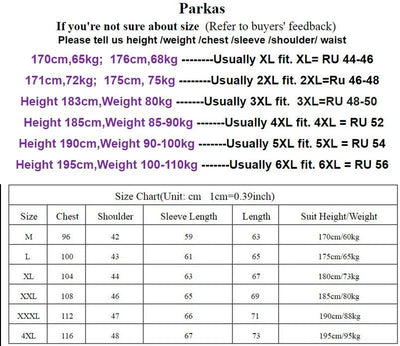 Winter New Thick Men Warm Parka Jackets Casual Men's Outwear Coats Solid Stand Collar Male Windbreak Cotton Padded Down Jacket - MAGUSTA BEAUTY