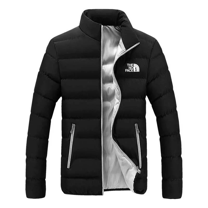 Winter New Thick Men Warm Parka Jackets Casual Men's Outwear Coats Solid Stand Collar Male Windbreak Cotton Padded Down Jacket - MAGUSTA BEAUTY