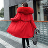 Winter Parka 2024 New Women Jacket Clothes Long Coat Wool Liner Hooded Jacket Fur Collar Thick Warm Snow Wear Fashion Parka - MAGUSTA BEAUTY