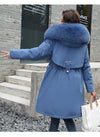 Winter Parka 2024 New Women Jacket Clothes Long Coat Wool Liner Hooded Jacket Fur Collar Thick Warm Snow Wear Fashion Parka - MAGUSTA BEAUTY