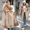 Winter Parka 2024 New Women Jacket Clothes Long Coat Wool Liner Hooded Jacket Fur Collar Thick Warm Snow Wear Fashion Parka - MAGUSTA BEAUTY