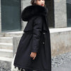 Winter Parka 2024 New Women Jacket Clothes Long Coat Wool Liner Hooded Jacket Fur Collar Thick Warm Snow Wear Fashion Parka - MAGUSTA BEAUTY
