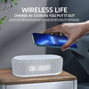 Wireless Charger Alarm Clock Time LED Light Thermometer Earphone Phone Charger 15W Fast Charging Dock Station for iPhone Samsung - MAGUSTA BEAUTY