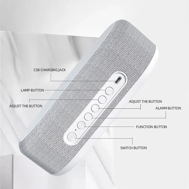 Wireless Charger Alarm Clock Time LED Light Thermometer Earphone Phone Charger 15W Fast Charging Dock Station for iPhone Samsung - MAGUSTA BEAUTY
