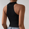 Women 2026 Summer Knit Cross Neck Crop Tops Sexy Slim Solid Backless Sleeveless Tank Tops Elastic Rib Design Underwear Camisoles - MAGUSTA BEAUTY