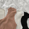 Women 2026 Summer Knit Cross Neck Crop Tops Sexy Slim Solid Backless Sleeveless Tank Tops Elastic Rib Design Underwear Camisoles - MAGUSTA BEAUTY