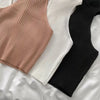 Women 2026 Summer Knit Cross Neck Crop Tops Sexy Slim Solid Backless Sleeveless Tank Tops Elastic Rib Design Underwear Camisoles - MAGUSTA BEAUTY
