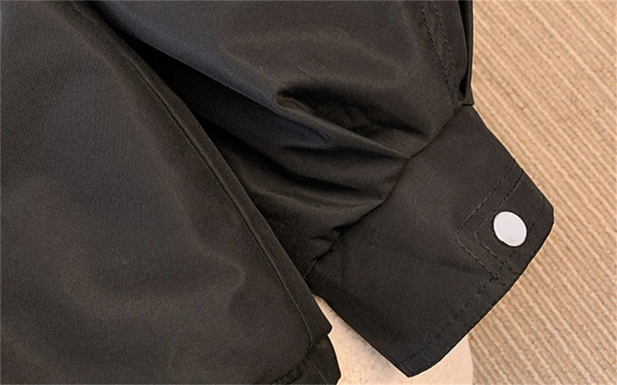 Women Autumn Winter Fashion Coats Korean Hooded Drawstring Padded Jackets Solid Female Casual Street Outfit Coat Zip Up Parkas - MAGUSTA BEAUTY