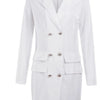 Women Blazer Elegant Office Lady Dress Long Sleeve Black White Spring Summer Female Causal Fashion Large Size Suit - MAGUSTA BEAUTY