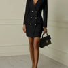 Women Blazer Elegant Office Lady Dress Long Sleeve Black White Spring Summer Female Causal Fashion Large Size Suit - MAGUSTA BEAUTY