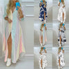 Women Boho Printed Long Shirts Dress Summer Turn-down Collar Long Sleeve Party Dress Female Casual Evening Maxi Dresses Vestidos - MAGUSTA BEAUTY