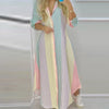 Women Boho Printed Long Shirts Dress Summer Turn-down Collar Long Sleeve Party Dress Female Casual Evening Maxi Dresses Vestidos - MAGUSTA BEAUTY