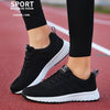 Women Casual Shoes Breathable Walking Mesh Lace Up Flat Shoes Sneakers Women Tenis Feminino Pink Black White - MAGUSTA BEAUTY