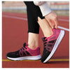Women Casual Shoes Breathable Walking Mesh Lace Up Flat Shoes Sneakers Women Tenis Feminino Pink Black White - MAGUSTA BEAUTY