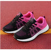 Women Casual Shoes Breathable Walking Mesh Lace Up Flat Shoes Sneakers Women Tenis Feminino Pink Black White - MAGUSTA BEAUTY