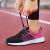 Women Casual Shoes Breathable Walking Mesh Lace Up Flat Shoes Sneakers Women Tenis Feminino Pink Black White - MAGUSTA BEAUTY