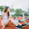 Women Casual Shoes Breathable Walking Mesh Lace Up Flat Shoes Sneakers Women Tenis Feminino Pink Black White - MAGUSTA BEAUTY