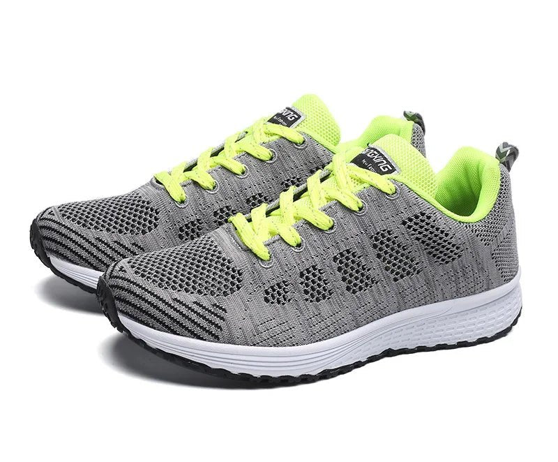 Women Casual Shoes Fashion Breathable Walking Mesh Flat Shoes Sneakers Women 2021 Gym Vulcanized Shoes White Female Footwear - MAGUSTA BEAUTY