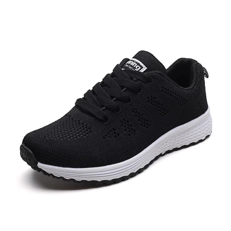 Women Casual Shoes Fashion Breathable Walking Mesh Flat Shoes Sneakers Women 2021 Gym Vulcanized Shoes White Female Footwear - MAGUSTA BEAUTY
