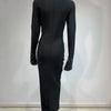 Women Celebrity Sexy Beading Crystal Diamonds Black White Maxi Long Bodycon Bandage Dress 2024 Elegant Evening Club Party Dress - MAGUSTA BEAUTY