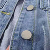 Women Denim Jacket Spring Autumn Short Coat Pink Jean Jackets Casual Tops Purple Yellow Purple Blue Loose Tops Lady Outerwear - MAGUSTA BEAUTY