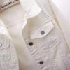 Women Denim Jacket Spring Autumn Short Coat Pink Jean Jackets Casual Tops Purple Yellow Purple Blue Loose Tops Lady Outerwear - MAGUSTA BEAUTY