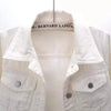 Women Denim Jacket Spring Autumn Short Coat Pink Jean Jackets Casual Tops Purple Yellow Purple Blue Loose Tops Lady Outerwear - MAGUSTA BEAUTY