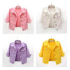 Women Denim Jacket Spring Autumn Short Coat Pink Jean Jackets Casual Tops Purple Yellow Purple Blue Loose Tops Lady Outerwear - MAGUSTA BEAUTY