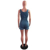 Women Denim Rompers Shorts Jeans Overalls High Waist Spliced Washed Jean Tassel Pockets One Piece Casual Skinny Solid 2025 - MAGUSTA BEAUTY