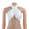 Women Fashion Sexy Mini Tops Women Summer Y2K Crop Top Strapless Cross Neck Backless Casual Srteetwear Off Shoulder Vest - MAGUSTA BEAUTY