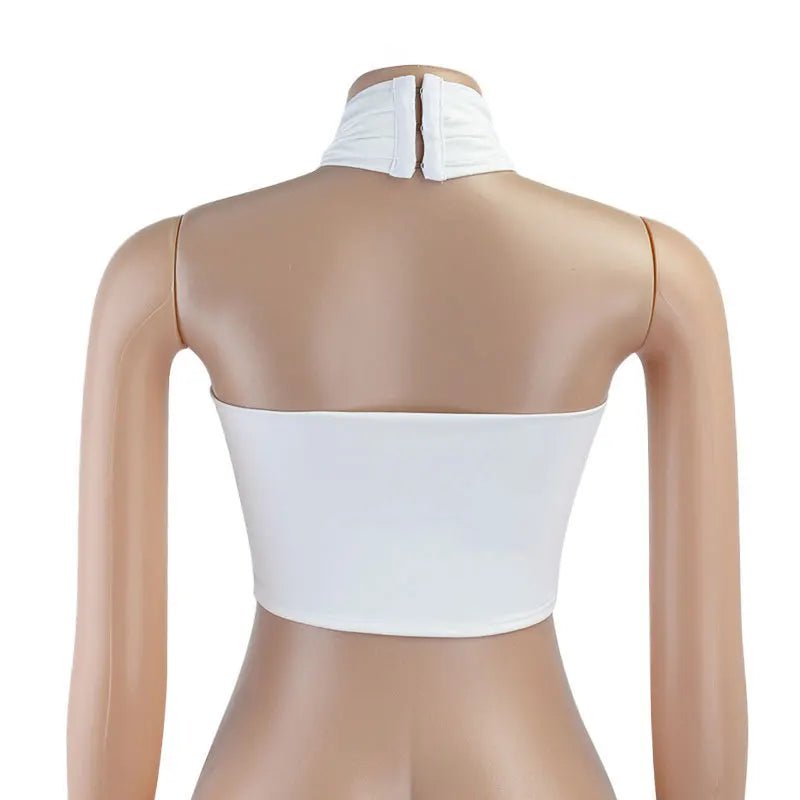 Women Fashion Sexy Mini Tops Women Summer Y2K Crop Top Strapless Cross Neck Backless Casual Srteetwear Off Shoulder Vest - MAGUSTA BEAUTY