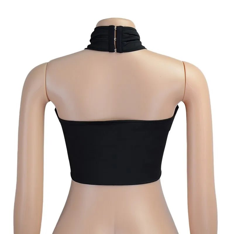 Women Fashion Sexy Mini Tops Women Summer Y2K Crop Top Strapless Cross Neck Backless Casual Srteetwear Off Shoulder Vest - MAGUSTA BEAUTY