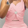 Women Fashion White Black Casual Sleeveless Tank Top Two Piece Sets Outfit Summer Sexy Backless Folds Vest +pockets Shorts Set - MAGUSTA BEAUTY
