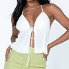 Women Halterneck Crop Tops Summer Solid Color Bandage Open Front Backless Sleeveless Green Tops y2k Streetwear - MAGUSTA BEAUTY