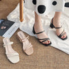 Women High Heel Sandals Summer Casual Female Shoes Woman Square Heel Open Toe Ankle Strap Ladies Sandalias Wedge Shoe 2022 New - MAGUSTA BEAUTY