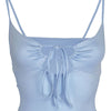 Women Lace - up Camisole Hollow Out Crop Top Summer New Thin Sexy Backless Spaghetti Strap Vest V - Neck Tanks Top Y2k Sleeveless - MAGUSTA BEAUTY