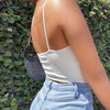 Women Lace - up Camisole Hollow Out Crop Top Summer New Thin Sexy Backless Spaghetti Strap Vest V - Neck Tanks Top Y2k Sleeveless - MAGUSTA BEAUTY