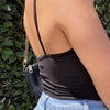 Women Lace - up Camisole Hollow Out Crop Top Summer New Thin Sexy Backless Spaghetti Strap Vest V - Neck Tanks Top Y2k Sleeveless - MAGUSTA BEAUTY