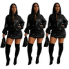 Women Mini Ruched Skirts Set +Full Sleeve PU Leather Jackets Two 2 Piece Set Outfits 2025 Fall Casual Street Night Club - MAGUSTA BEAUTY