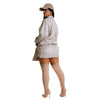 Women Mini Ruched Skirts Set +Full Sleeve PU Leather Jackets Two 2 Piece Set Outfits 2025 Fall Casual Street Night Club - MAGUSTA BEAUTY