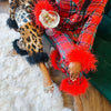 Women New Year Pajamas Set Christmas Party Loungewear Long Sleeve Feather Shirt Pants Sleepwear Santa Claus Night Wears Pyjamas - MAGUSTA BEAUTY