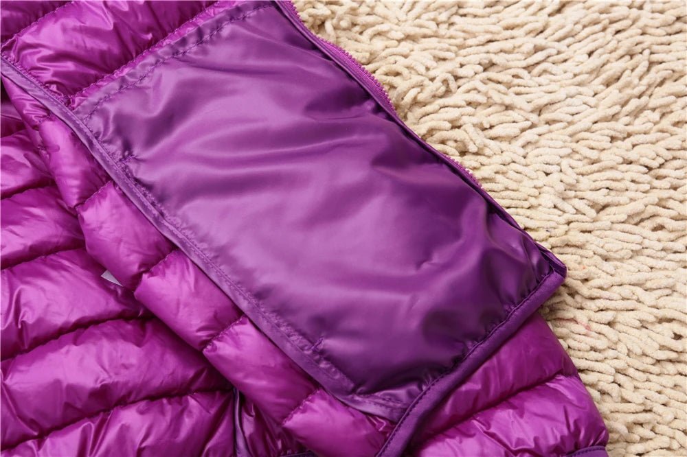 Women Puffer Jacket 15 Colors Plus Size 5XL 6XL 7XL 2025 New Spring Autumn Female Ultra Lightweight Packable Hooded Down Coats - MAGUSTA BEAUTY
