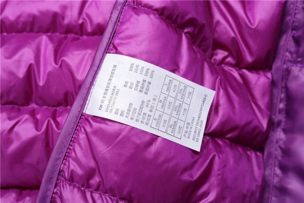 Women Puffer Jacket 15 Colors Plus Size 5XL 6XL 7XL 2025 New Spring Autumn Female Ultra Lightweight Packable Hooded Down Coats - MAGUSTA BEAUTY
